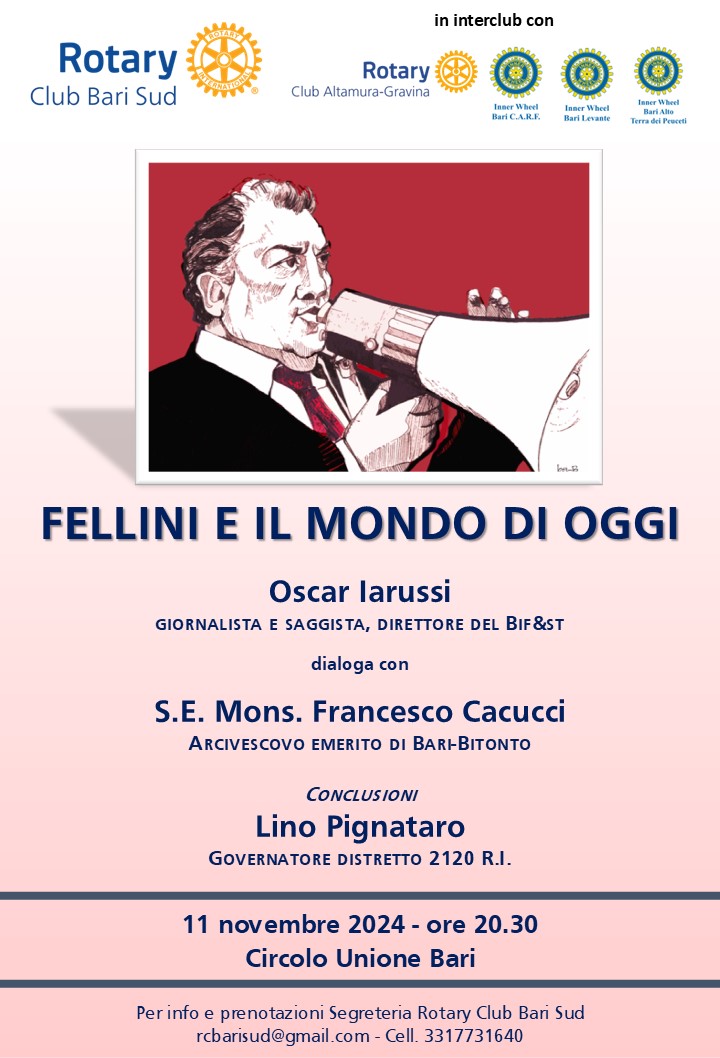 11 novembre 2024 – Circolo Unione - Fellini e il mondo di oggi